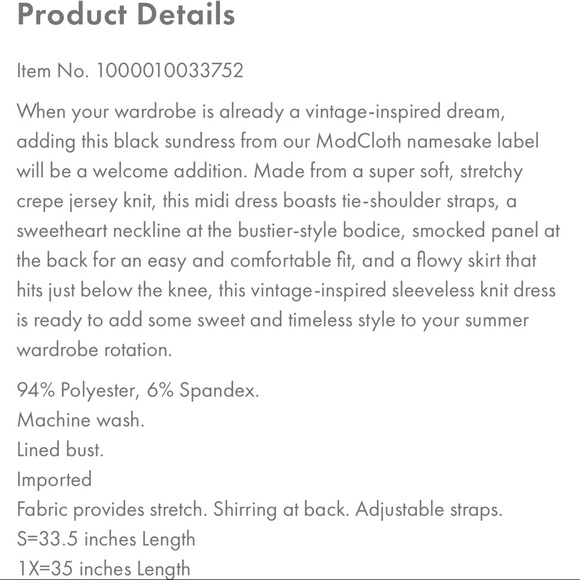 NWT ModCloth Vintage Summer Dreams Knit Dress - Size XS - Picture 2 of 6